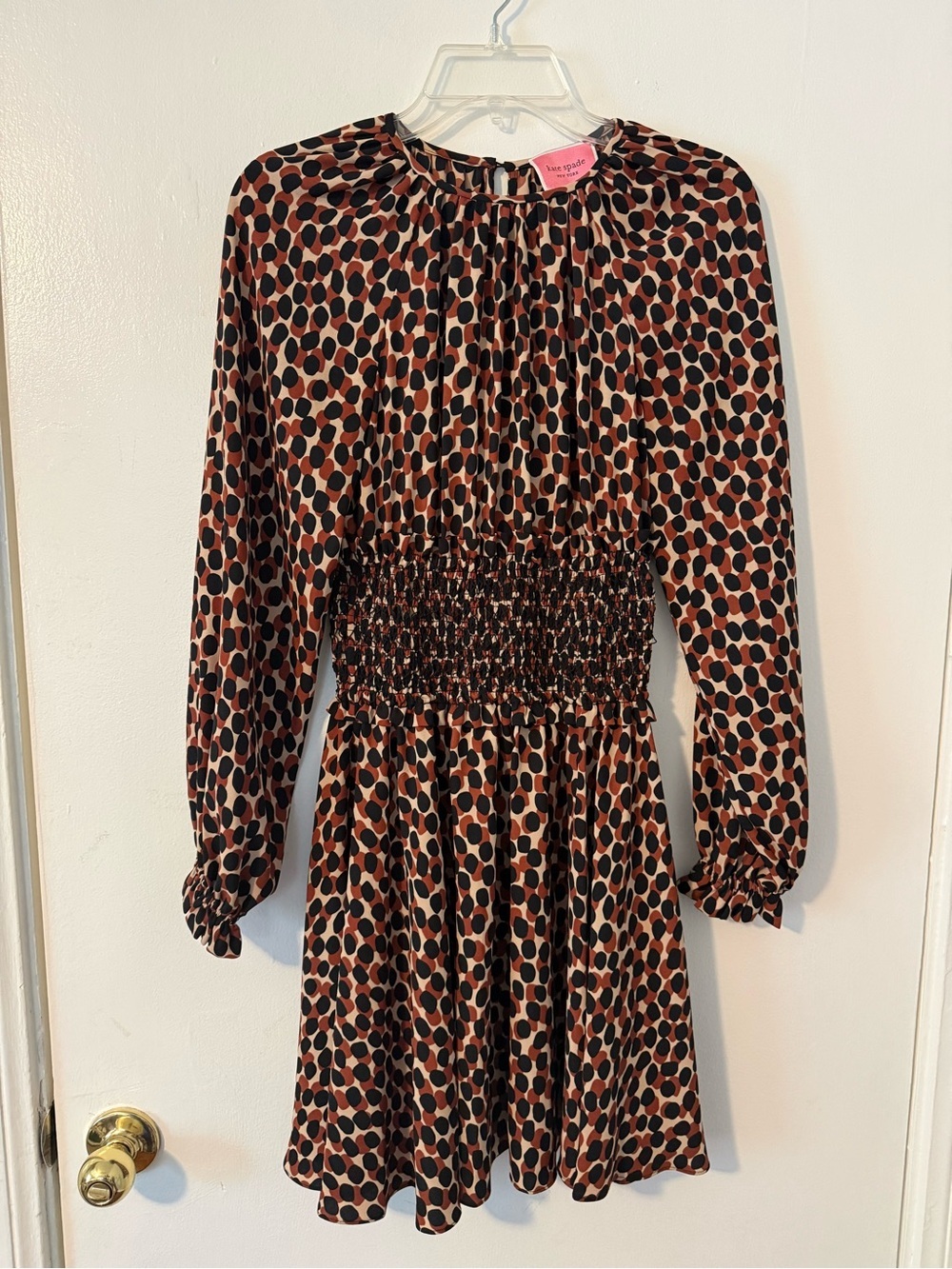 Kate Spade Dotty Leopard Spin Dress. XS - Picture 3 of 9